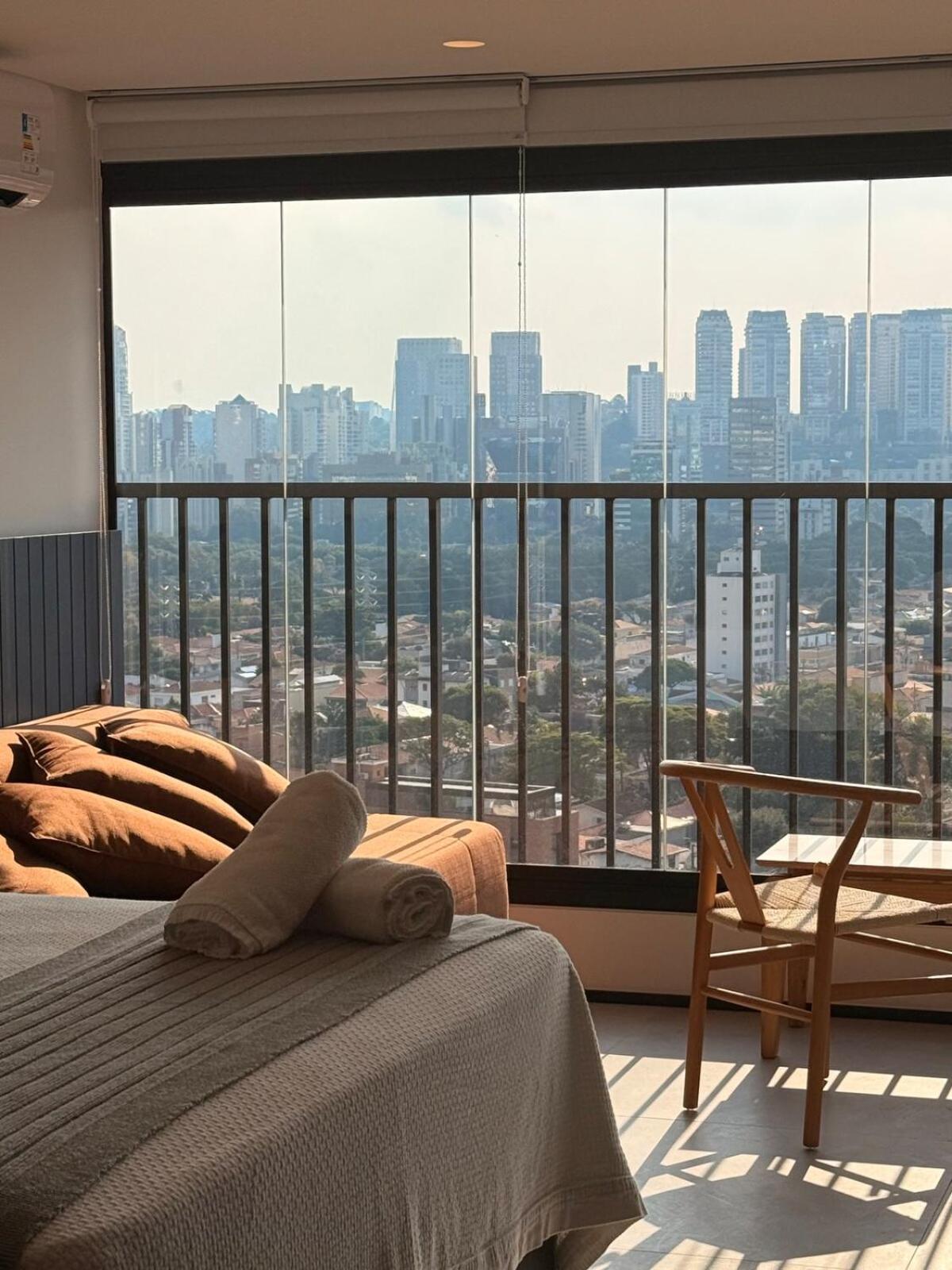 Apartamento Com Estacao De Trabalho E Vista Proximo A Faria Lima E Congonhas Sao Paulo Exterior photo