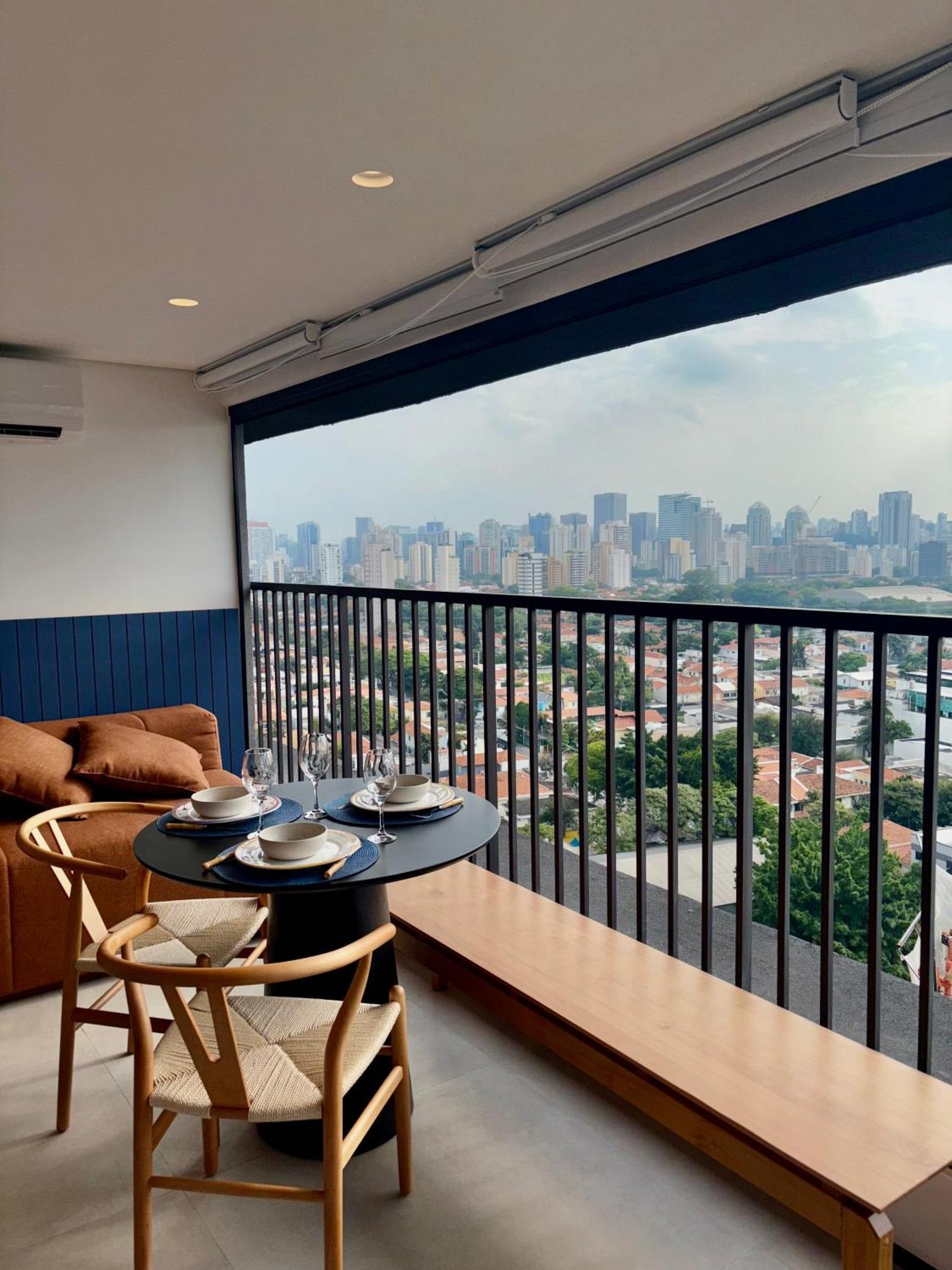 Apartamento Com Estacao De Trabalho E Vista Proximo A Faria Lima E Congonhas Sao Paulo Exterior photo